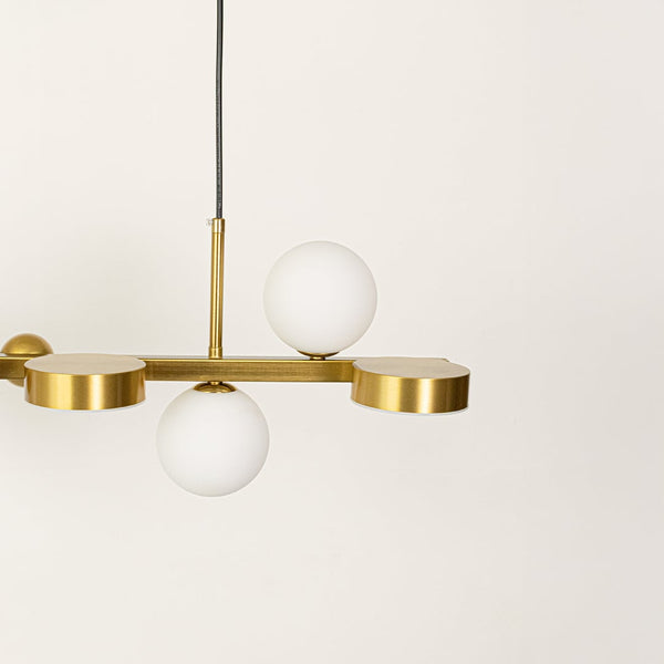 Contemporary LED Linear Ceiling Light - Gold