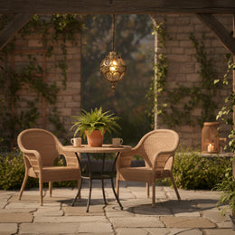 Serenara Bronze Outdoor Hanging Light - Medium